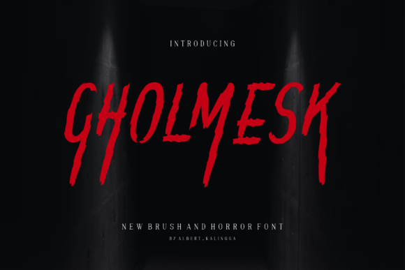 Gholmesk Font: A Modern Display Font for Digital Design