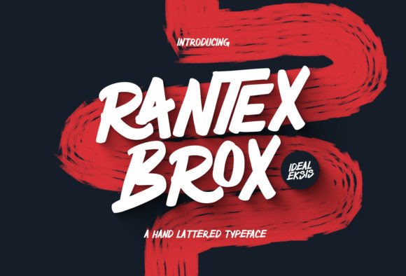 Rantex Brox: The Craft-Friendly Brush Font for Your Physical Products