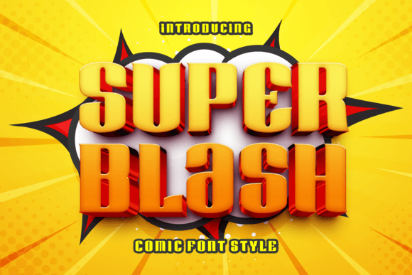 Super Blash: A Playful Display Font for Digital Visibility